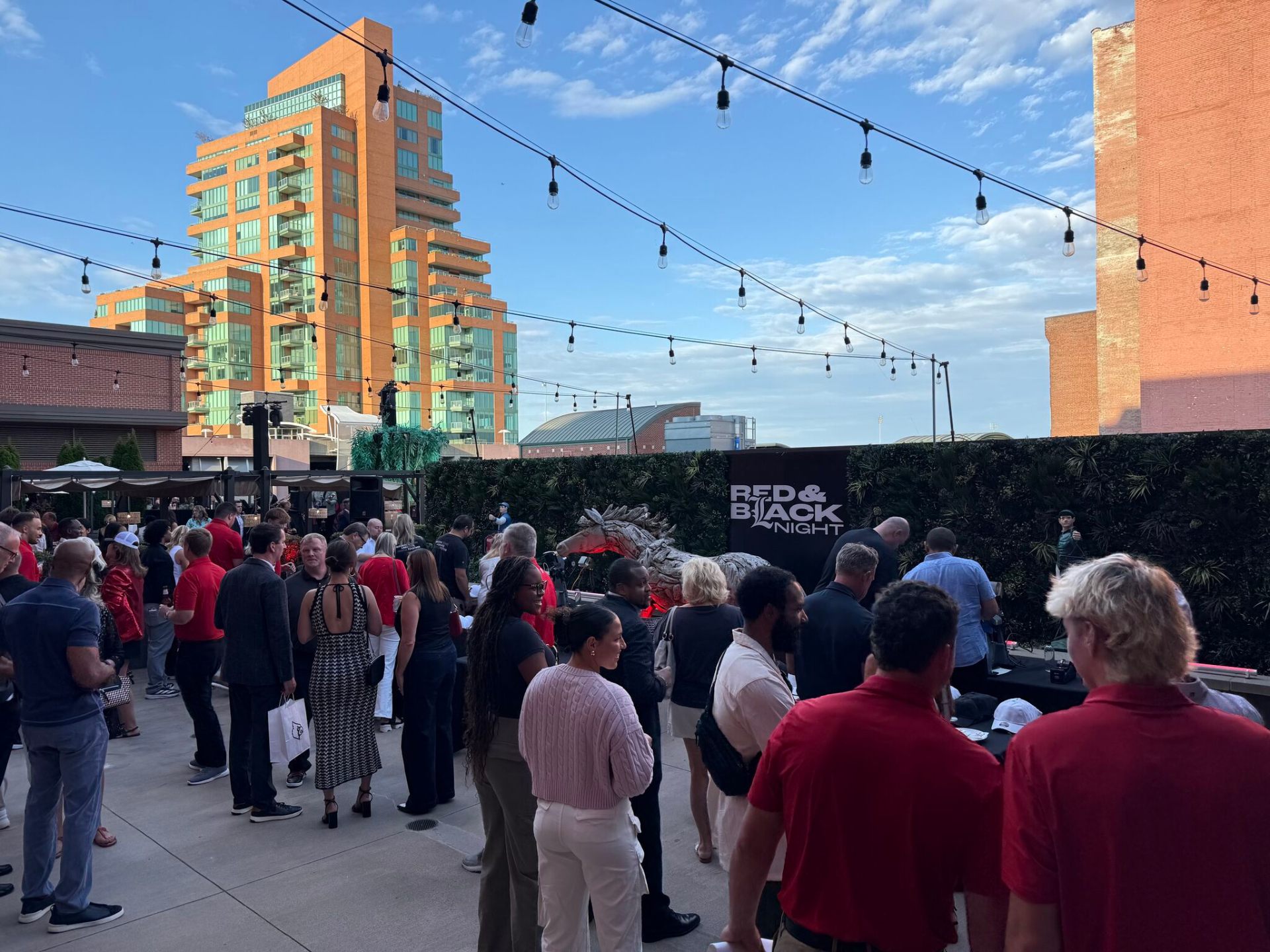 Red & Black Night outdoor event with the YOUR BRAND ON DEMAND experience