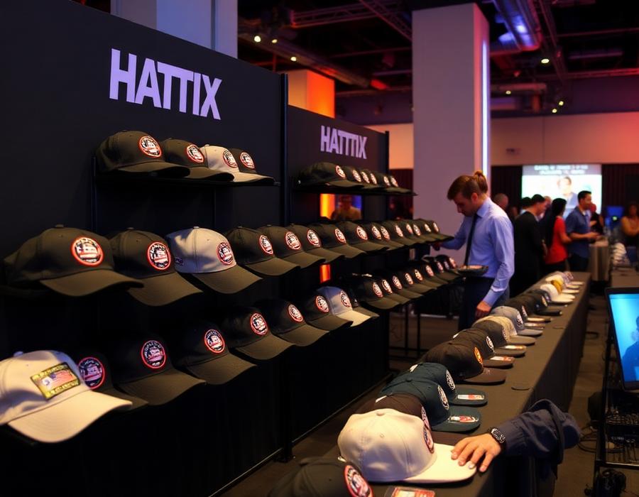 Hat bar with custom patches